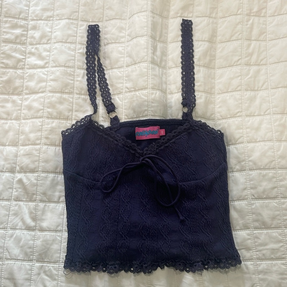 Edikted navy top size xs